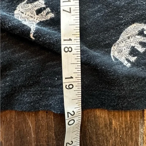 Mudd Charcoal Tee with Elephant Pattern - Picture 6 of 6